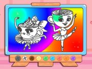 Cluiche Leabhar Dathúcháin: Ballerina Cappuccina ar líne