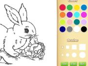 Cluiche Leabhar Dathúcháin Bunny do na páistí ar líne Cluiche Leabhar Dathúcháin Bunny do na páistí ar líne