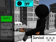 Cluiche Stickman gunna shooter 3d ar líne