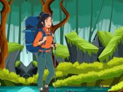 Cluiche Sroicheann cailín ceann scríbe hiking ar líne