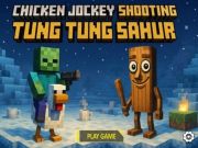 Cluiche Lámhach Jockey Sicín Tung Tung Sahur ar líne