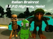 Cluiche Brainrot R. na hIodáile R. E. C. O Highway Heist ar líne