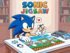 Cluiche Sonic Jigsaw ar líne