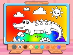 Cluiche Coloring Book: Crocodile ar líne
