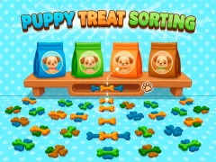 Cluiche Puppy Treat Sorting ar líne