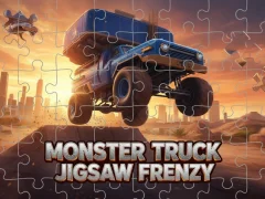 Cluiche Monster Truck Jigsaw Frenzy ar líne