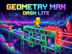 Cluiche Geometry Man Dash Lite ar líne
