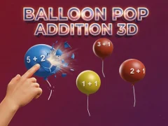 Cluiche Balloon Pop Addition 3D ar líne