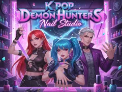 Cluiche K Pop Demon Hunters Nail Studio ar líne