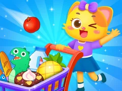 Cluiche Supermarket Shopping For Kids ar líne