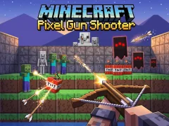 Cluiche Minecraft Pixel Gun Shooter ar líne