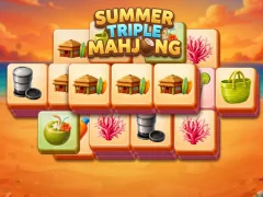 Cluiche Summer Triple Mahjong ar líne