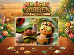 Cluiche Mojicon Garden Jigsaw Solitaire! ar líne