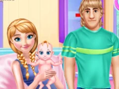 Cluiche Pregnant Anna and Baby Care ar líne