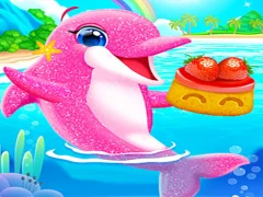 Cluiche My Twin Dolphin Baby Care ar líne