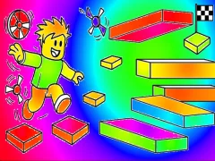 Cluiche Coloring Book: Roblox Obby Runner ar líne