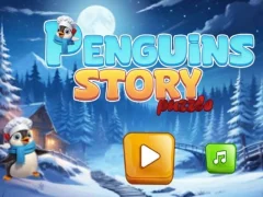 Cluiche Penguins Story Puzzle ar líne