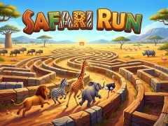Cluiche Safari Run ar líne