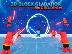 Cluiche 3D Block Gladiator: Sword Draw ar líne