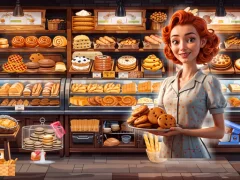 Cluiche Hidden Objects Bakery ar líne