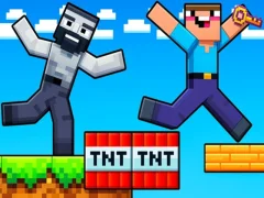 Cluiche Noob: Parkour Tricks ar líne