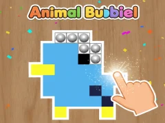 Cluiche Animal Bubble Pixel ar líne