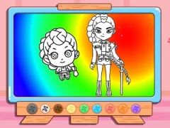 Cluiche Coloring Book: Kpop Rumi ar líne