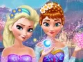Cluiche Anna & Elsa Makeover ar líne