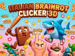 Cluiche Italian Brainrot Clicker 3D ar líne