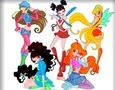Cluiche Winx Club Coloring ar líne