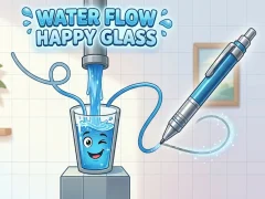 Cluiche Water Flow Happy Glass ar líne