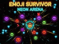 Cluiche Emoji Survivor - Neon Arena ar líne