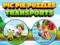 Cluiche Pic Pie Puzzles Transports ar líne