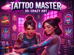 Cluiche Tattoo Master 3D: Crazy Art ar líne