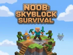Cluiche Noob: Skyblock Survival ar líne
