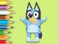 Cluiche Coloring Book: Happy Bluey ar líne