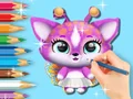 Cluiche Coloring Book: Cute Fluvsies ar líne