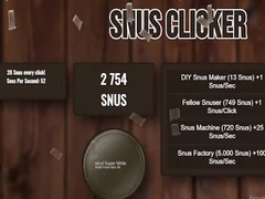 Cluiche SNUS Clicker ar líne