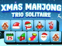 Cluiche Xmas Mahjong Trio Solitaire ar líne