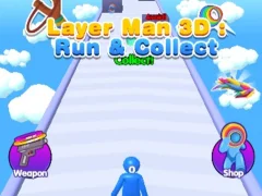 Cluiche Layer Man 3d Run Collect ar líne