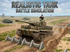 Cluiche Realistic Tank Battle Simulation ar líne