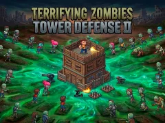 Cluiche Terrifying Zombies Tower Defense II ar líne