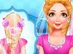 Cluiche Princess wedding hairstyle ar líne