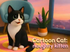 Cluiche Cartoon Сat: naughty kitten ar líne