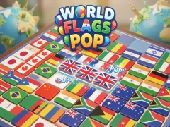 Cluiche World Flags Pop ar líne
