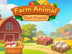 Cluiche Farm Animal Sort Puzzle ar líne