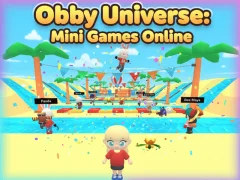 Cluiche Obby Universe: Mini Games Online ar líne