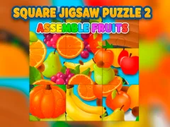 Cluiche Square jigsaw Puzzle 2 - Assemble Fruits ar líne