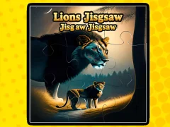 Cluiche Lions Jigsaw Jigsaw ar líne