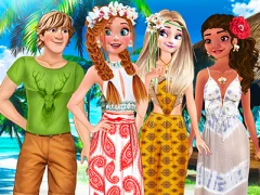 Cluiche Princess Birthday in Hawaii ar líne